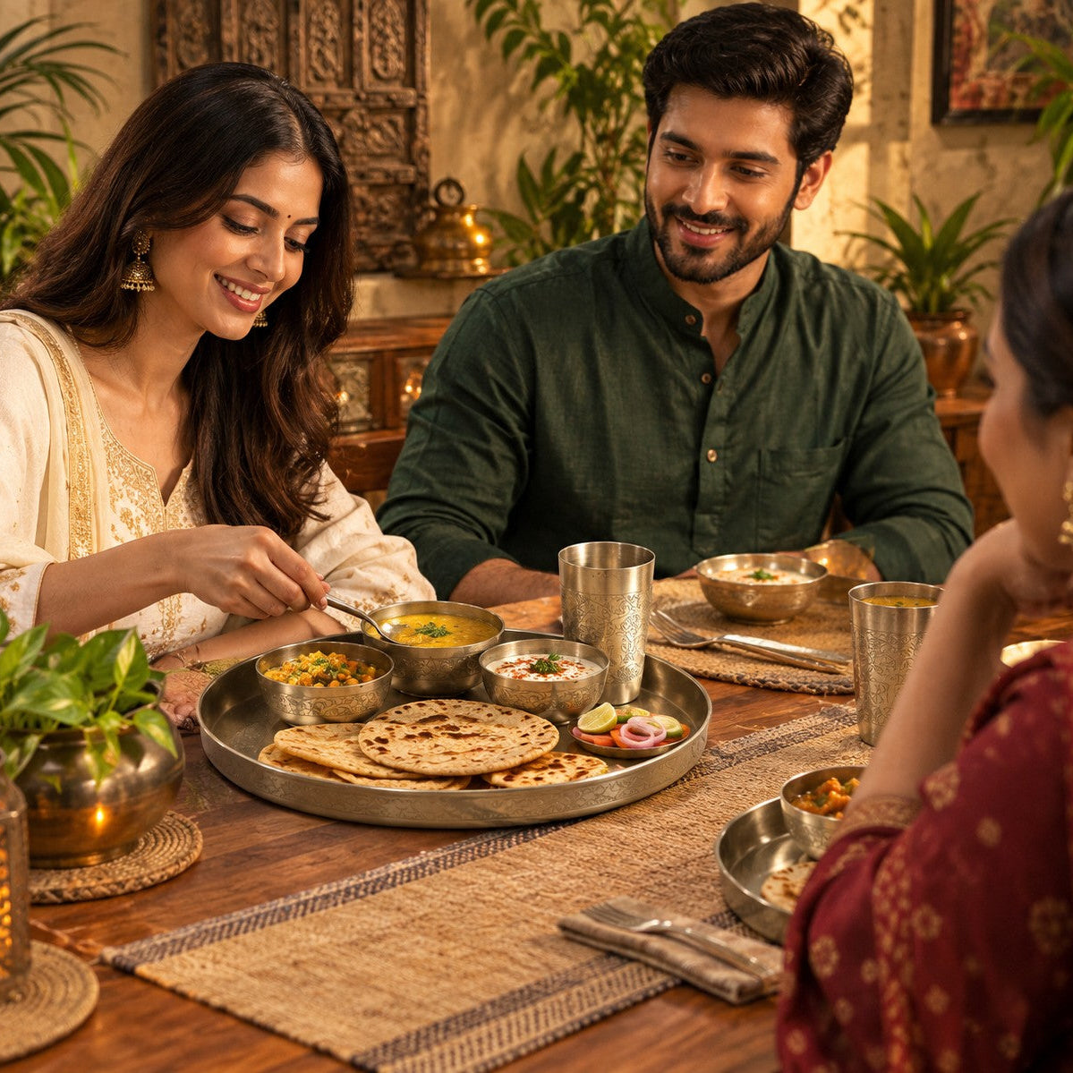 Kansa Thali set family tme