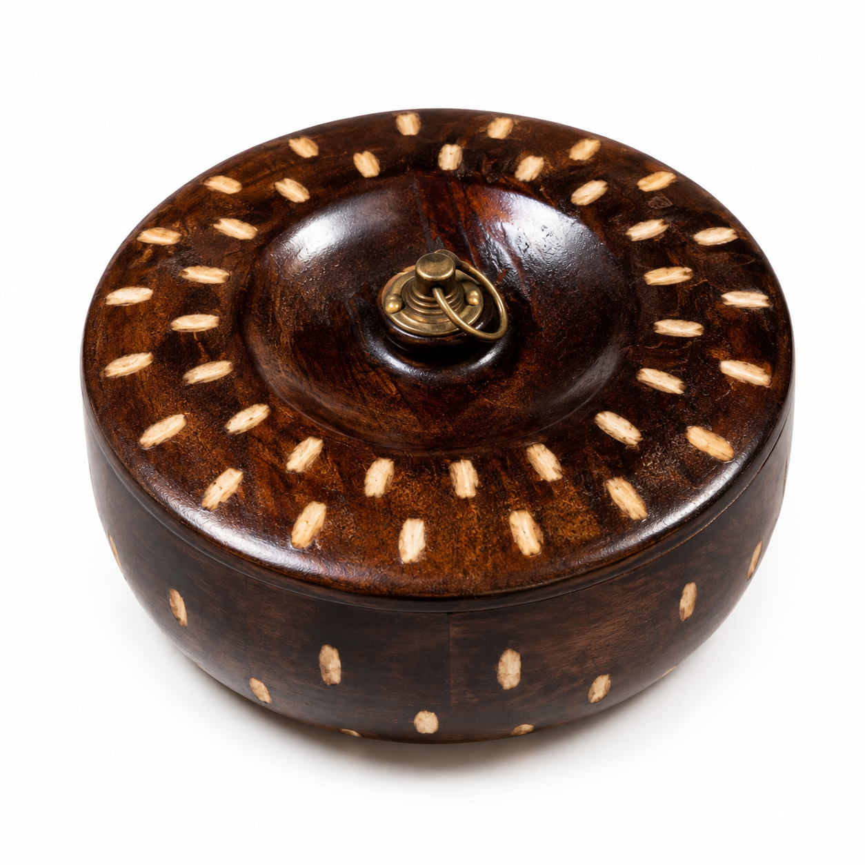 Handcrafted Wooden Roti Casserole | Multipurpose Wooden Storage Box | SatrangiIndia