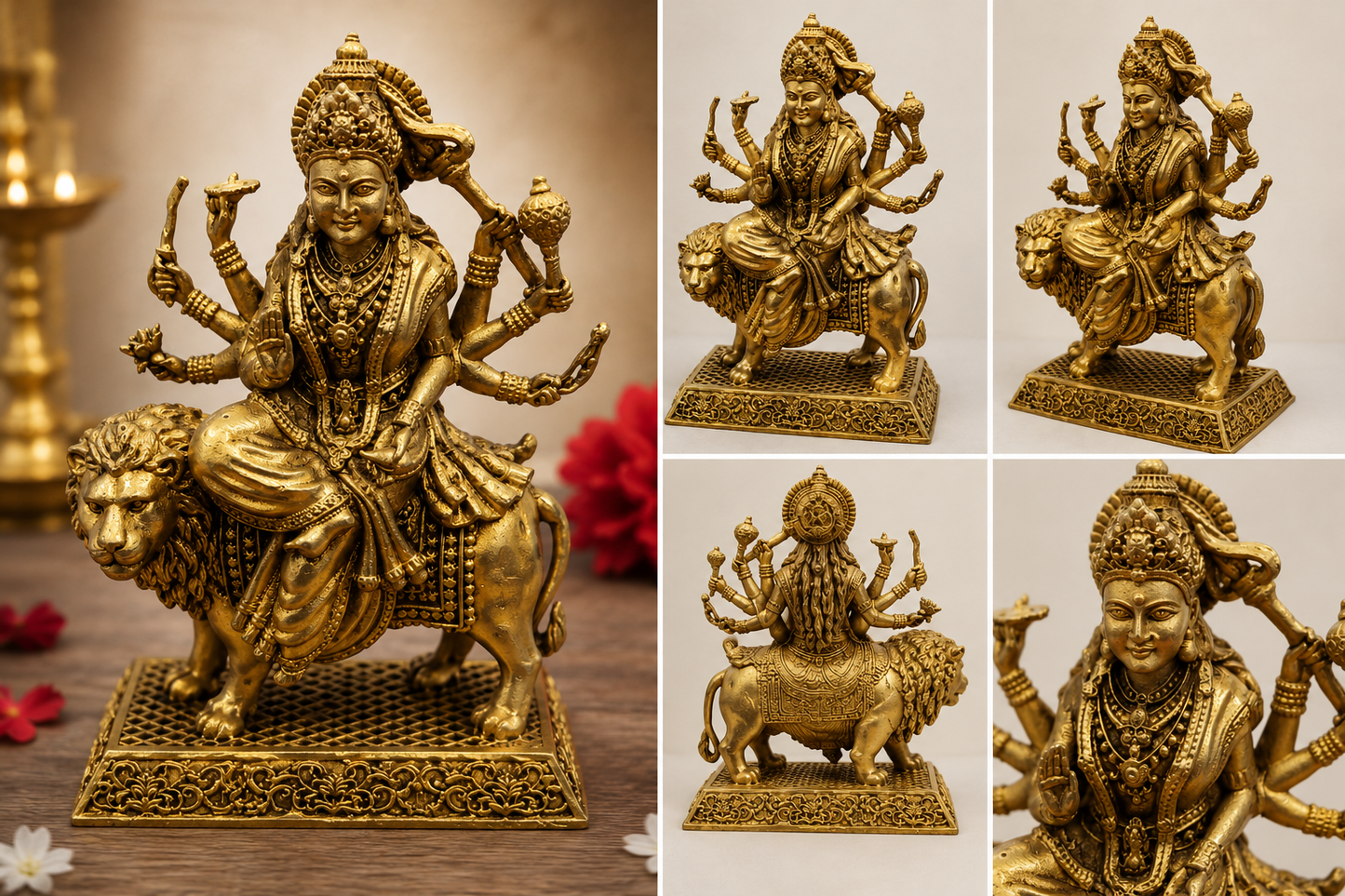 mata rani  brass idol
