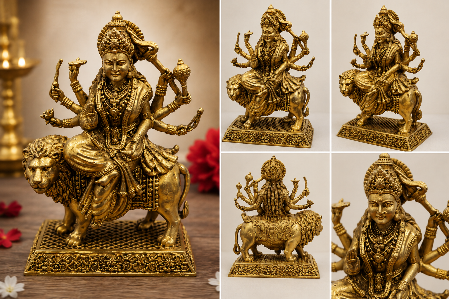 mata rani  brass idol