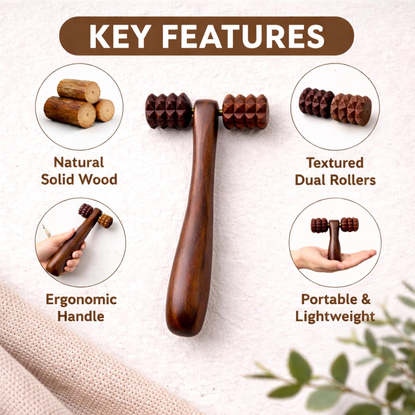 Face & Body Hand Massager for Easy Relaxation & Healthy Skin | Easy Self Care Tool