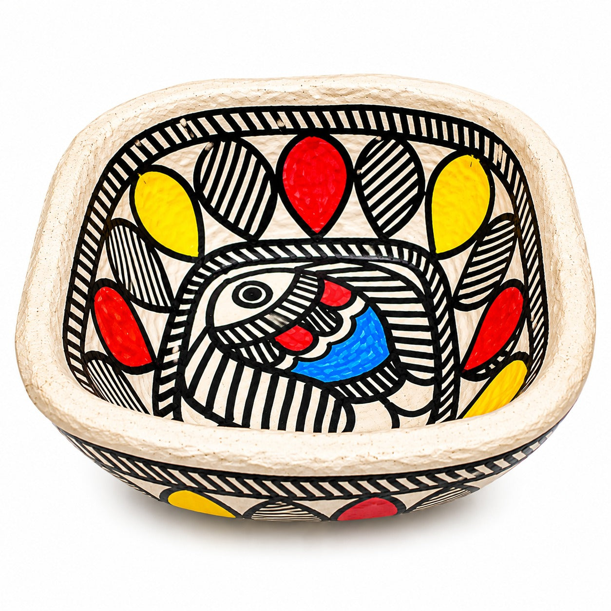 Madhubani Fish Bowl – Multipurpose Decorative Utility Bowl | Mithila Folk Art | SatrangiIndia