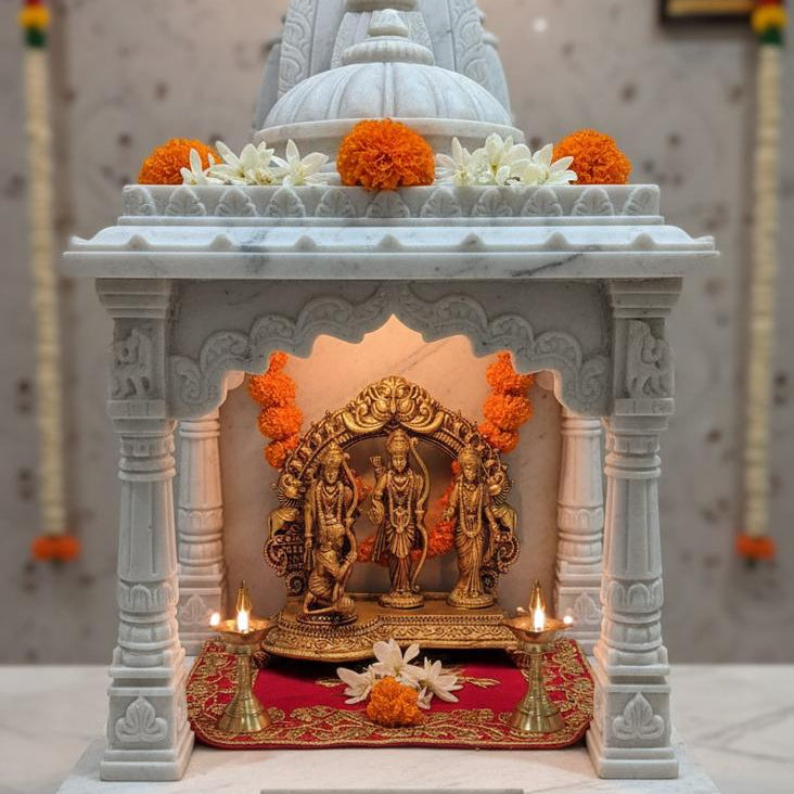 Ram Darbar along with hanuman ji in brass 
