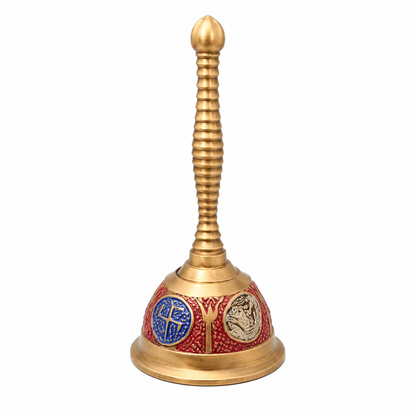 Colorful Brass Bell | Traditional Indian Home &amp; Pooja Deco