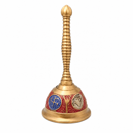 Colorful Brass Bell | Traditional Indian Home &amp; Pooja Deco